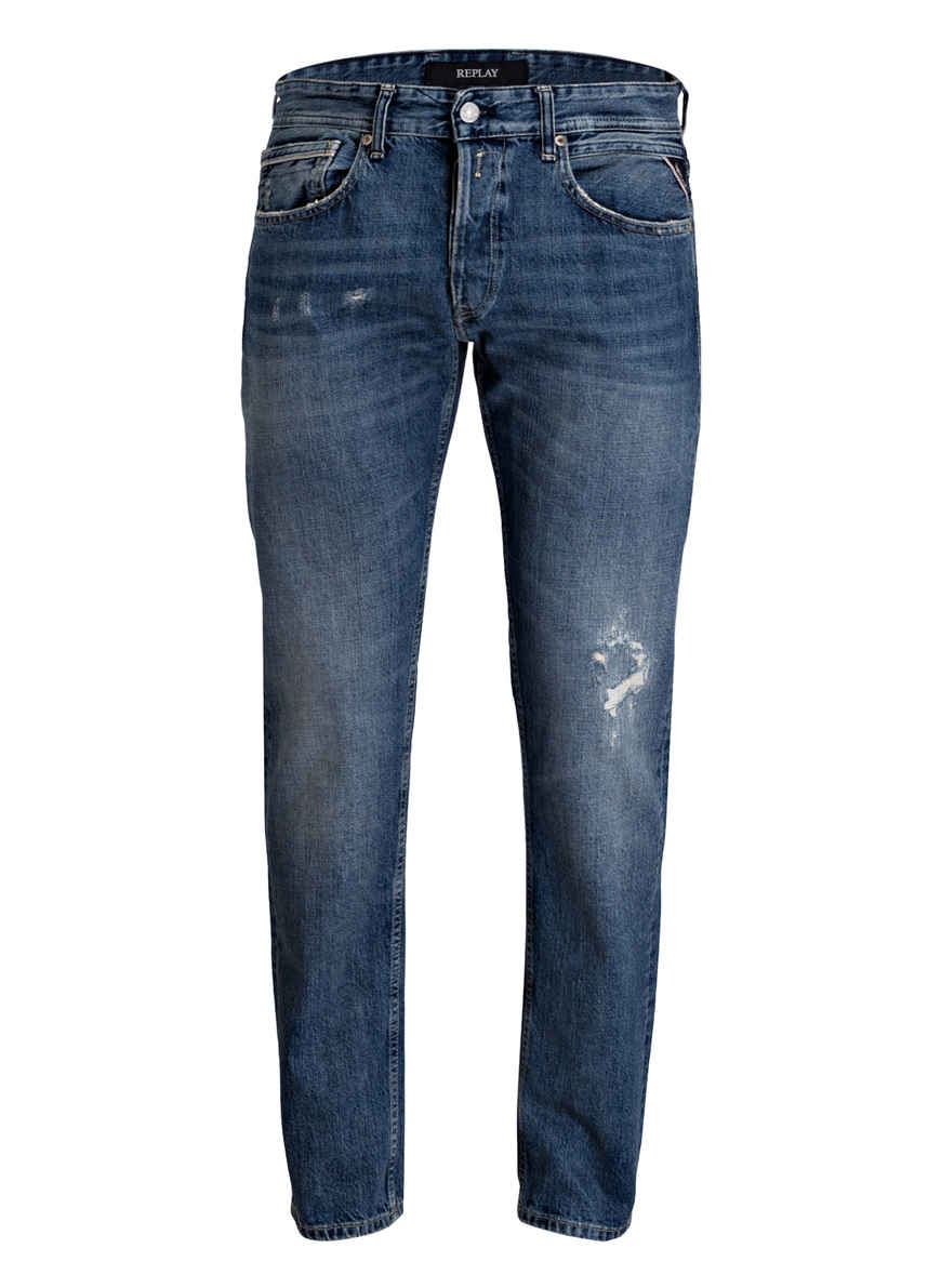 REPLAY Destroyed-Jeans GROVER Tapered Fit - statt 149,99 € 119,99 €