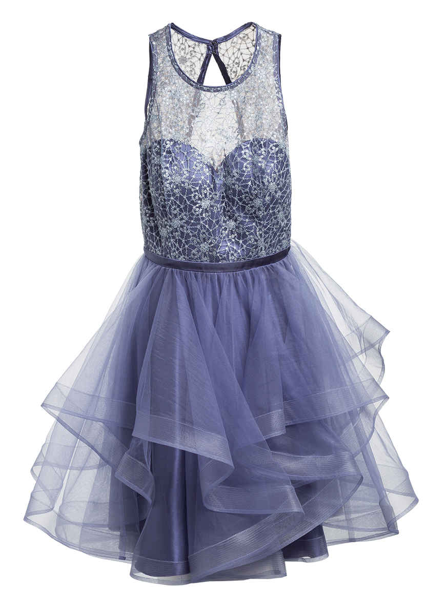 Vera Mont Cocktailkleid Blau Grau Vera Mont Cocktailkleid Blau Grau