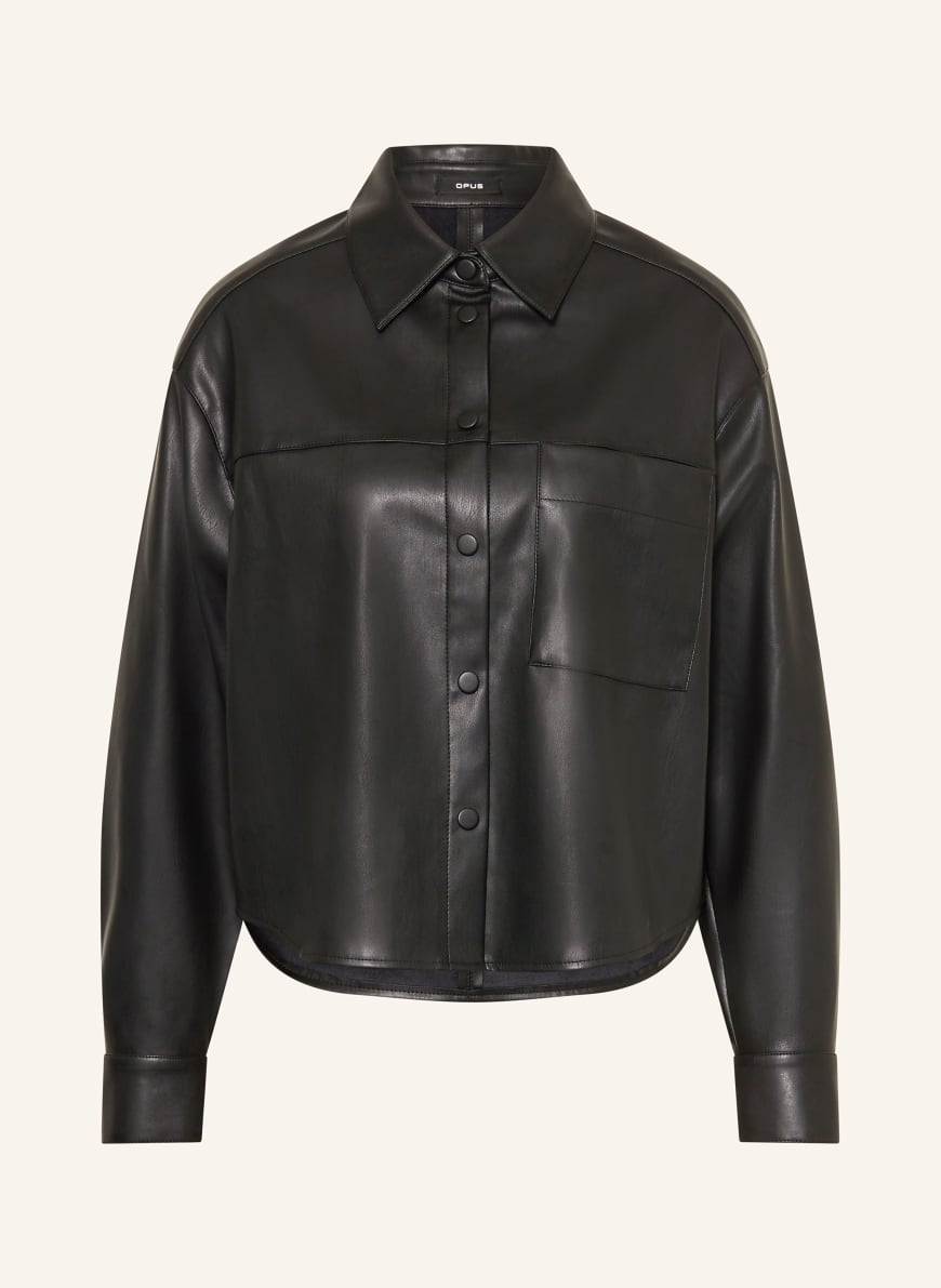 OPUS Damen Bluse In Lederoptik – Lässig, Vielseitig & Super Weich!