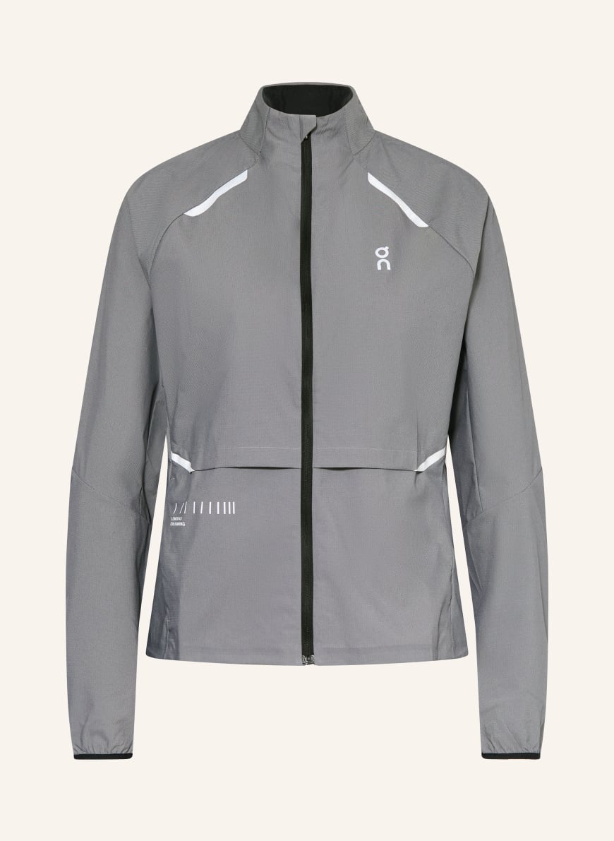 On WEATHER LUMOS running jacket in gray