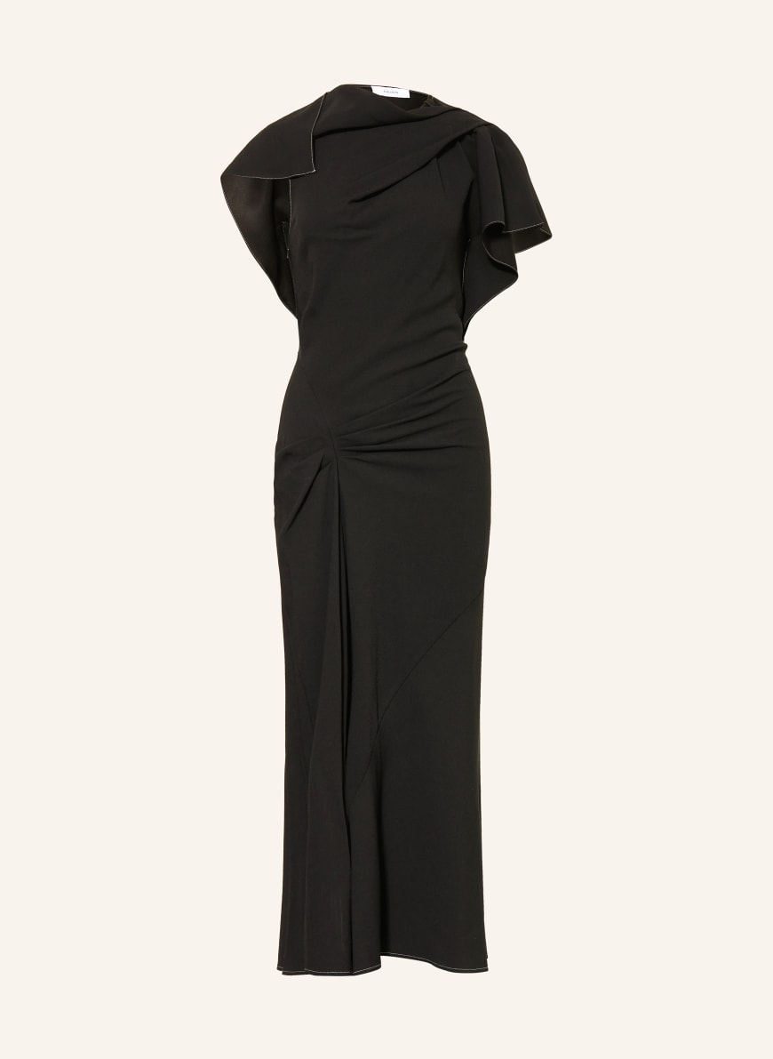 short black dress hoco Sherri Hill Short Side Train HoCo Dress 57438 Black / 12 main image 0