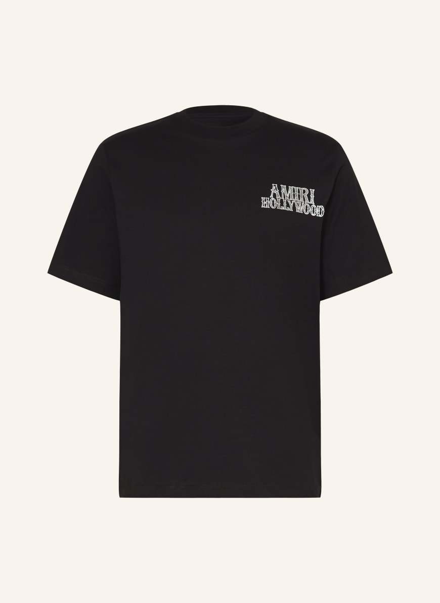 AMIRI T-shirt in zwart / wit