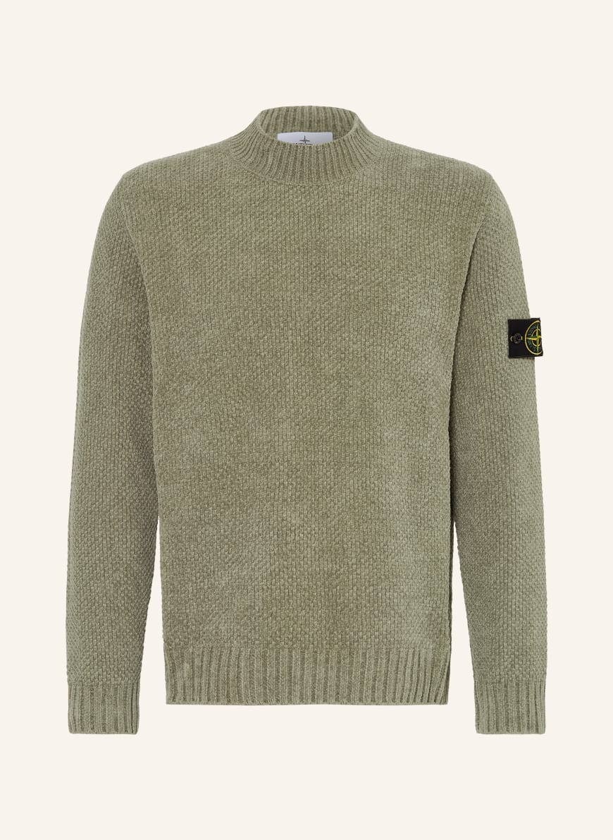 トップス stone  wool sweater STONE ISLAND pull-over en olive