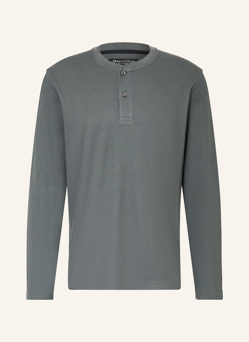 【2点】Marc Henley Neck Long Sleeve T-shirt Marc O'Polo Henley shirt in teal