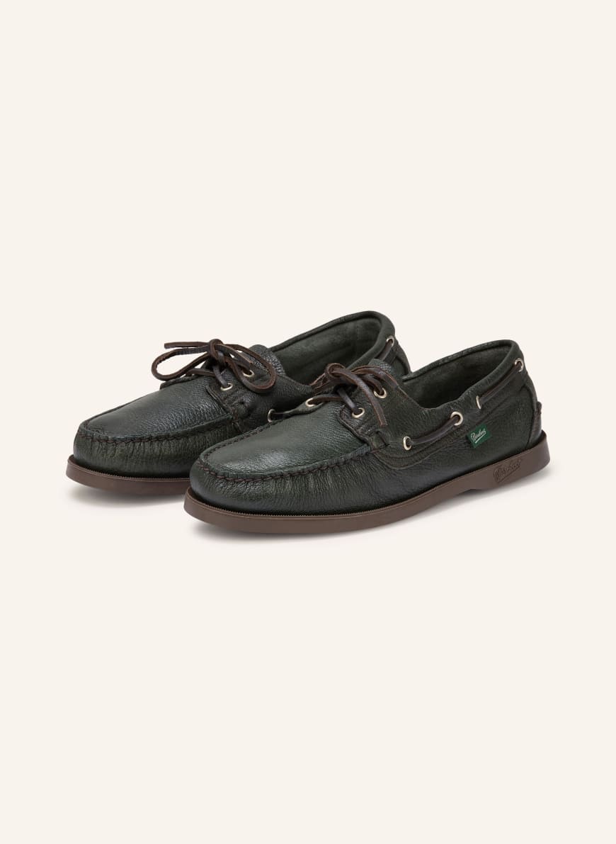 Paraboot BARTH boat shoes in dark green