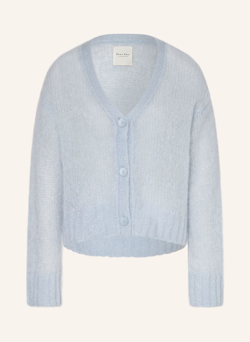 Part Two Mohair cardigan in light blue