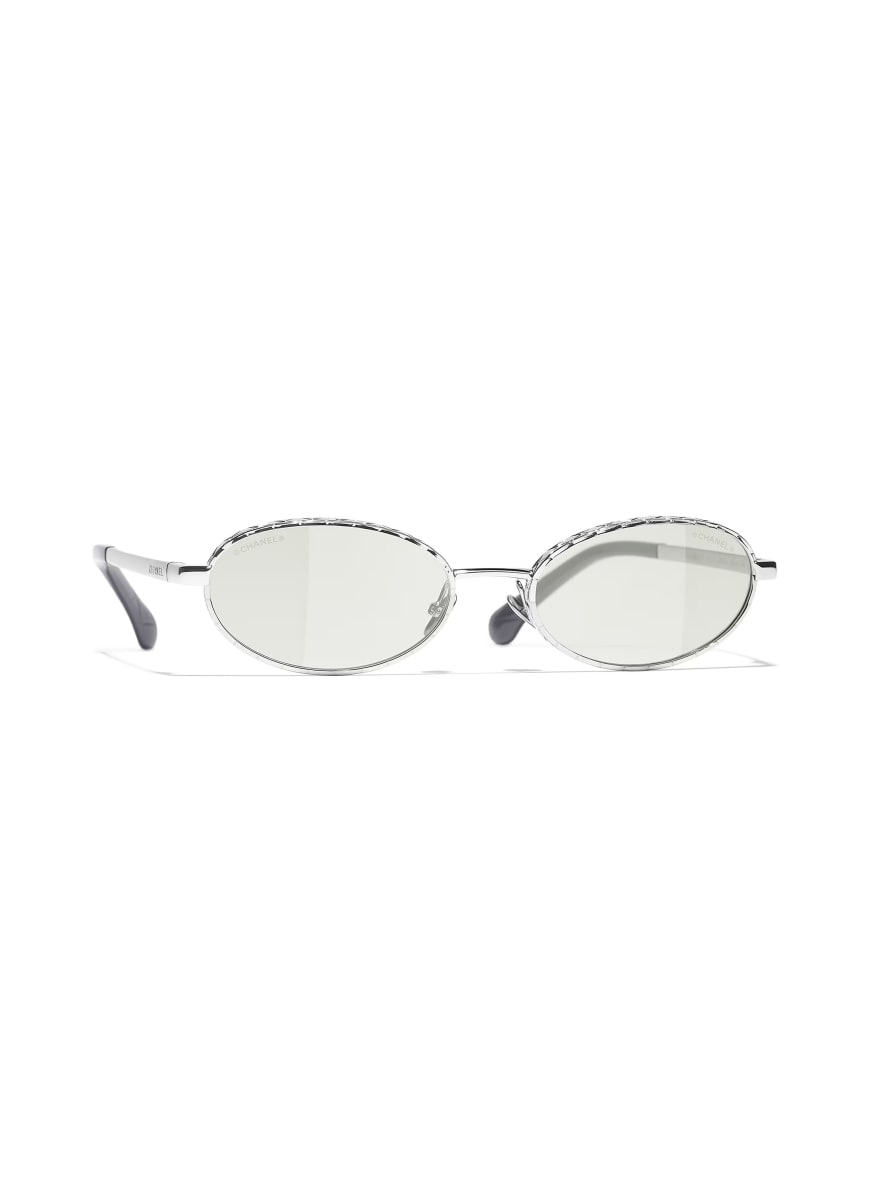 CHANEL Sunglasses CH2227S in silver/ light gray