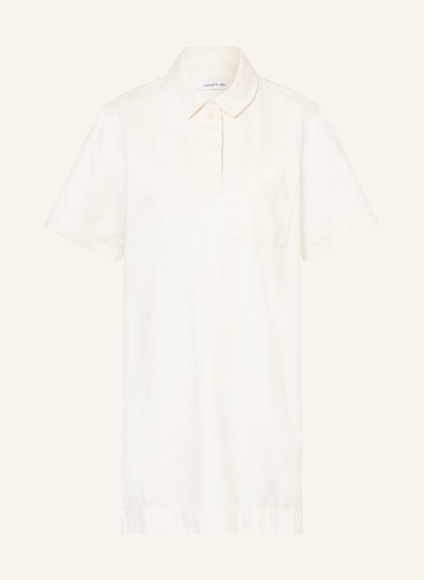 LACOSTE denim dress in cream