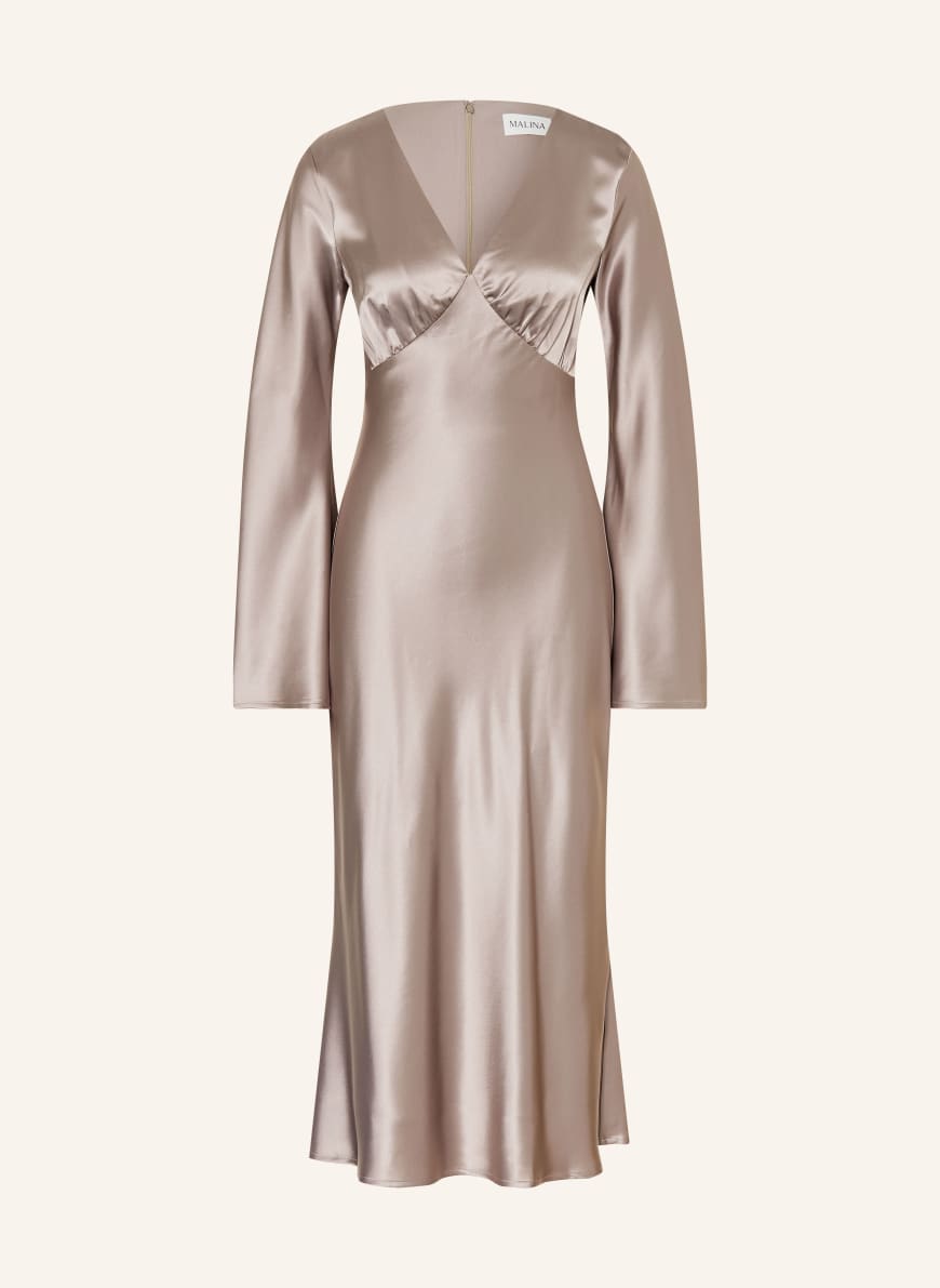 beige wrap dress Wrap Dress Plunge Neck | Beige | Sustainable Women's Clothing