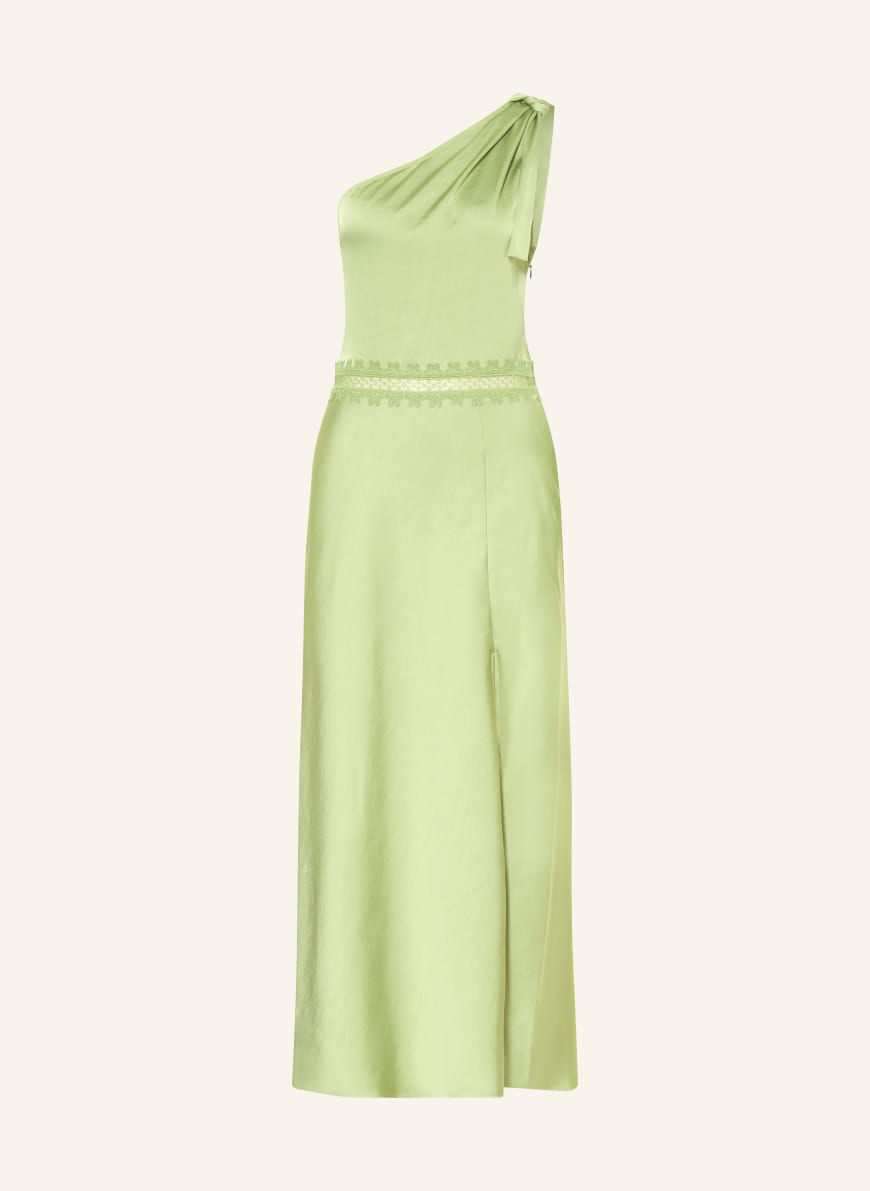 CLAUDIE PIERLOT One-Shoulder-Kleid aus Satin in hellgrn CLAUDIE PIERLOT One-Shoulder-Kleid aus Satin in hellgrn