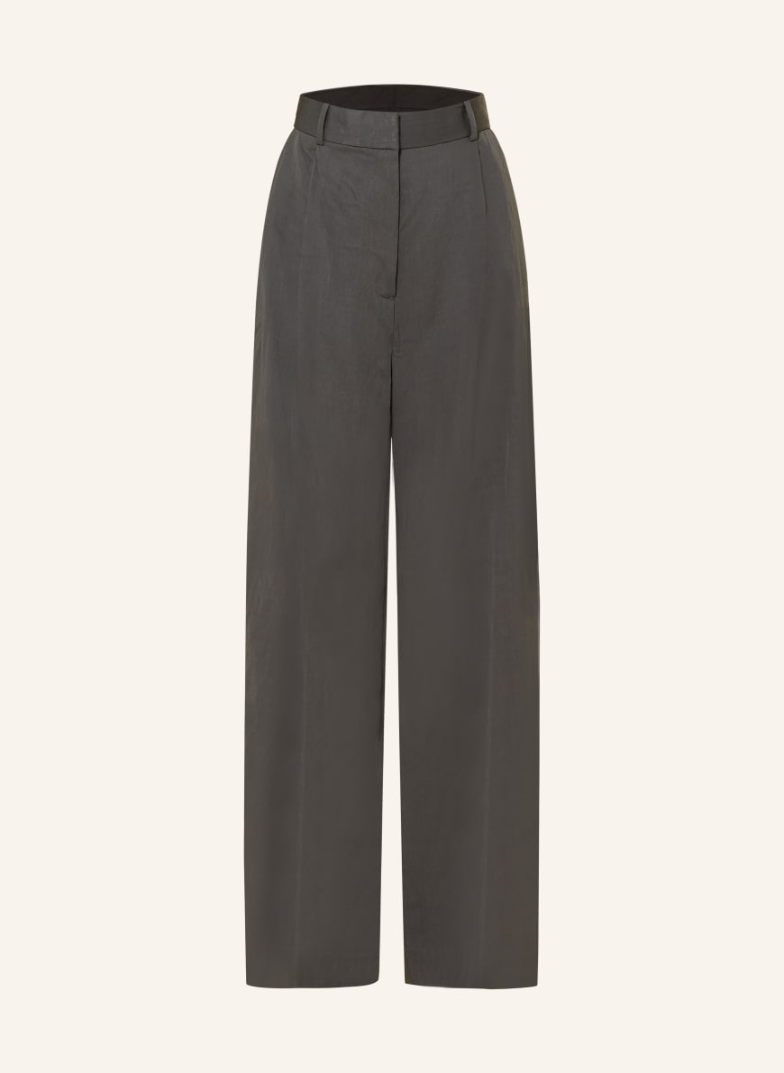 COS Wide leg trousers in dark gray