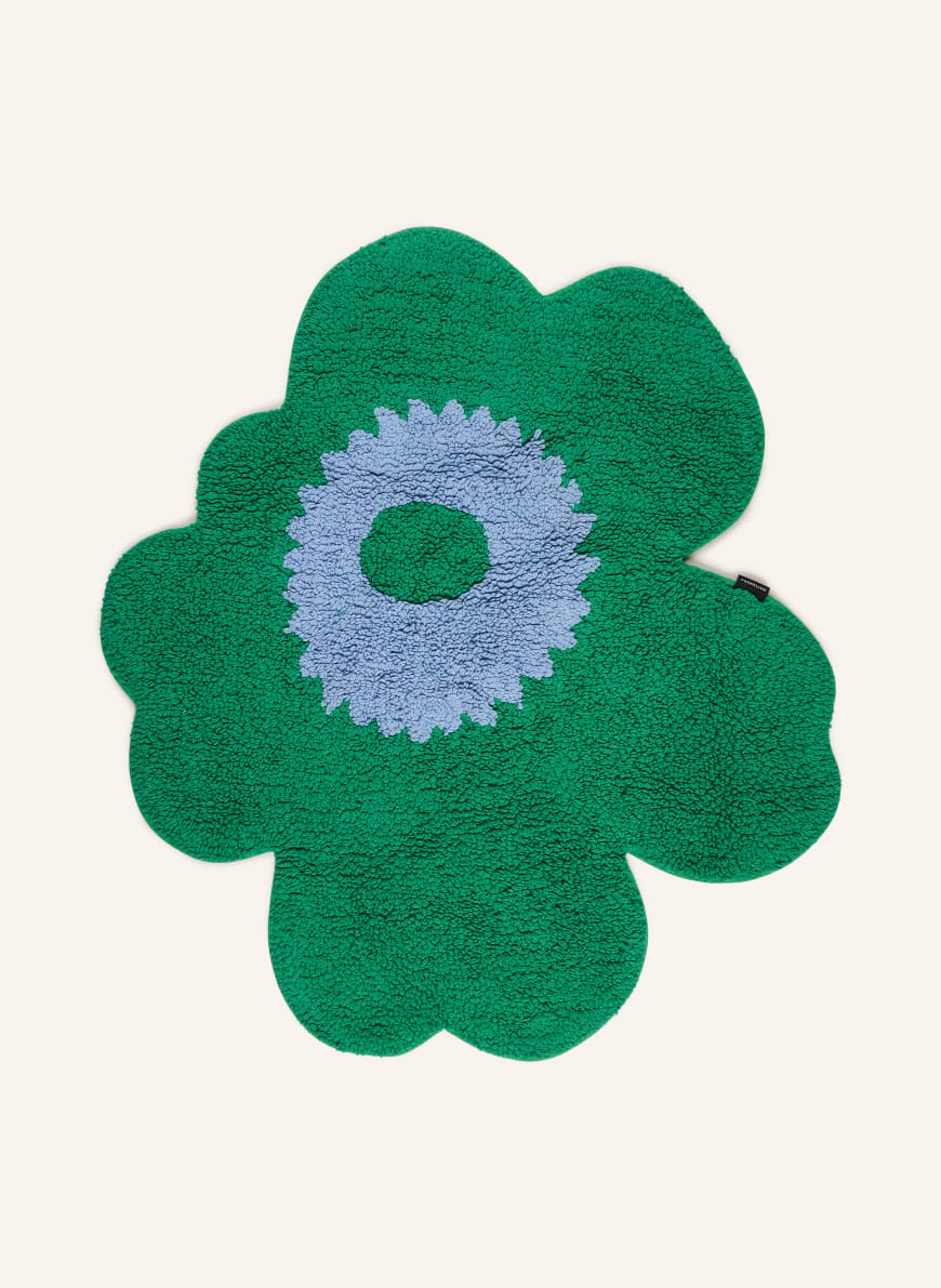marimekko UNIKKO bath mat 73 x 74 cm in green / light blue