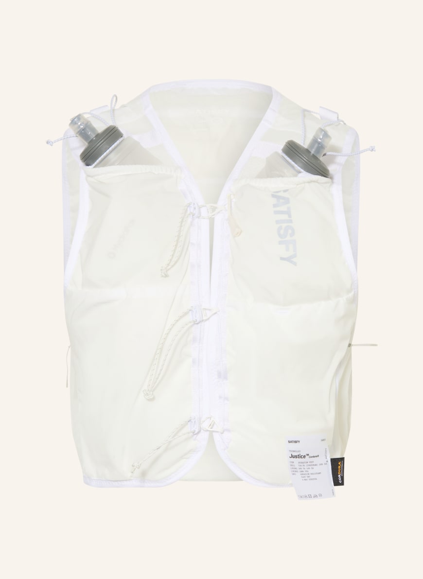 SATISFY JUSTICE™ CORDURA® 5L HYDRATION Running vest in white