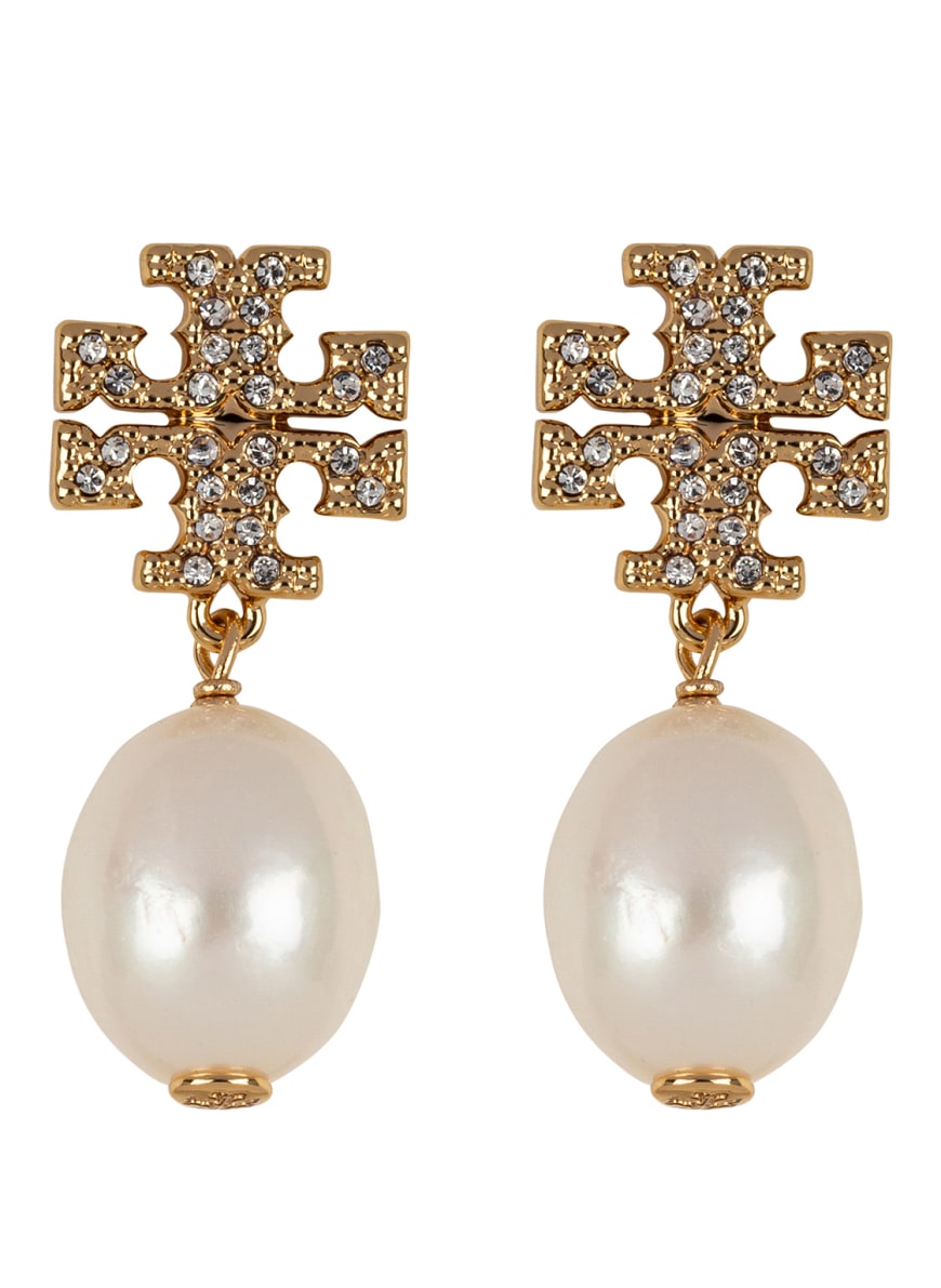 TORY BURCH Ohrhänger KIRA, Farbe: GOLD/ WEISS (Bild 1)