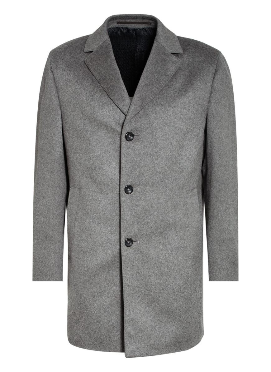 EDUARD DRESSLER Cashmere coat RUBEN, Color: GRAY (Image 1)