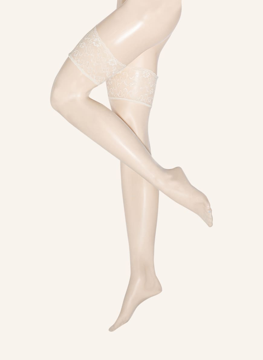 FALKE Stay-up stockings SEIDENGLATT , Color: CREAM (Image 1)