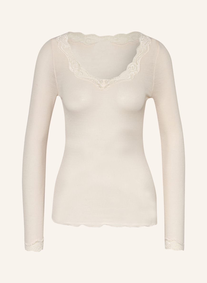 CALIDA Long sleeve shirt RICHESSE LACE with silk, Color: CREAM (Image 1)