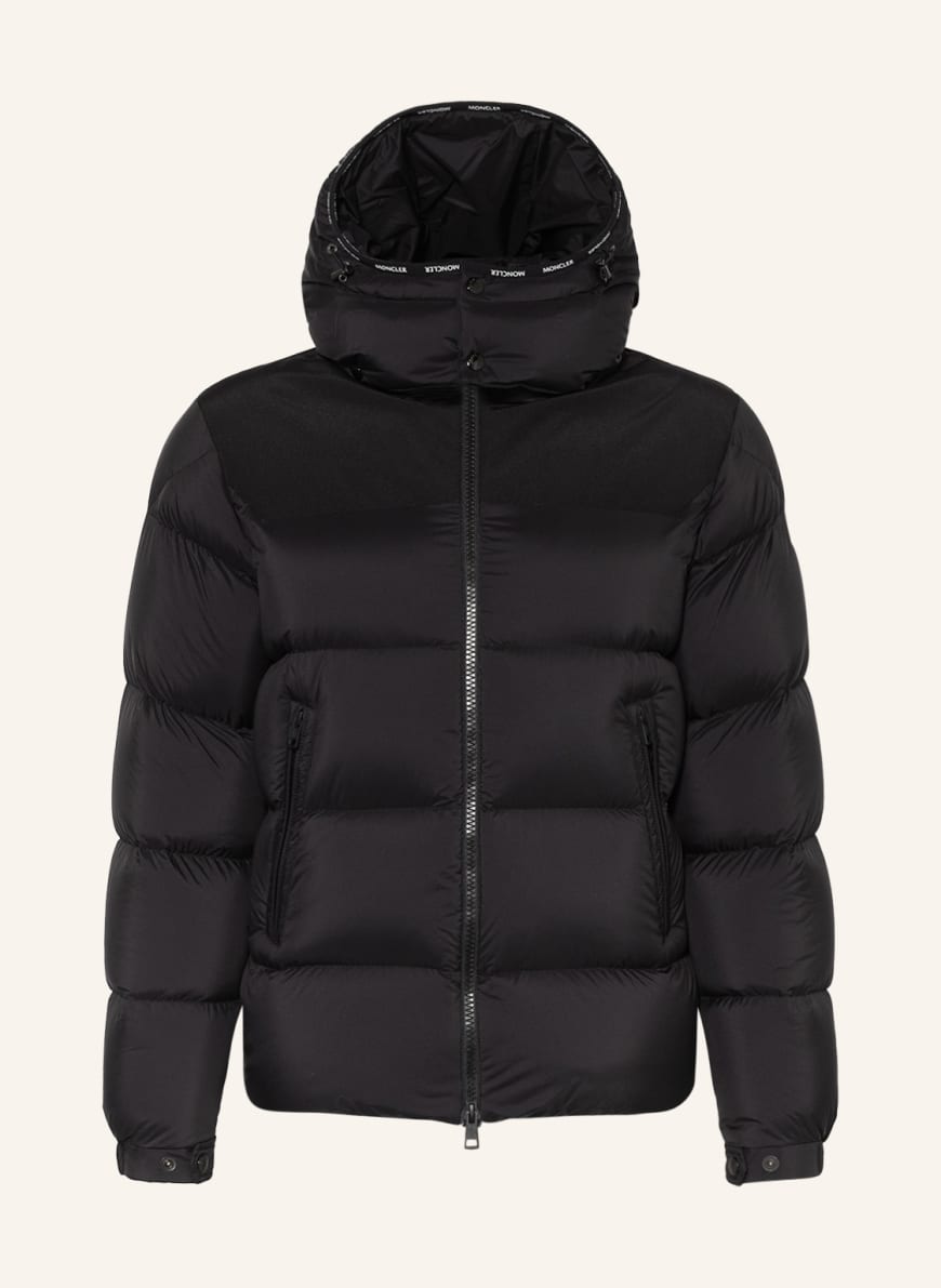 MONCLER Down jacket WAGNIER with removable hood in black | Breuninger