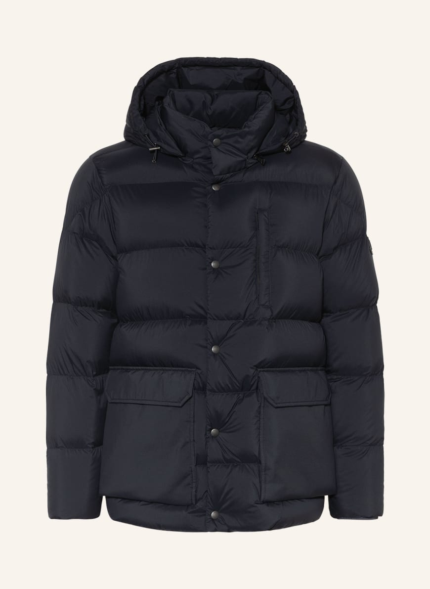 MONCLER Down jacket CAILLEY with removable hood in black | Breuninger