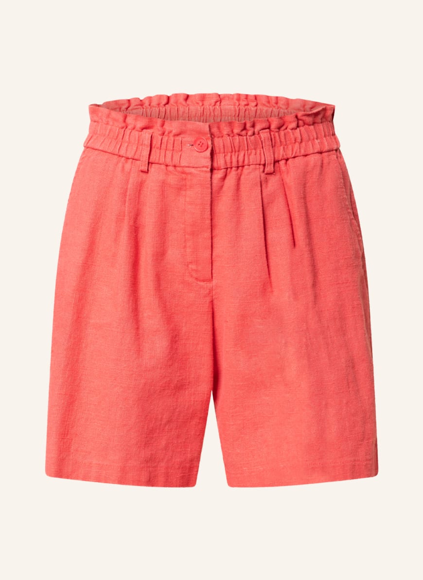 MARC AUREL Shorts mit Leinen , Farbe: HELLROT (Bild 1)