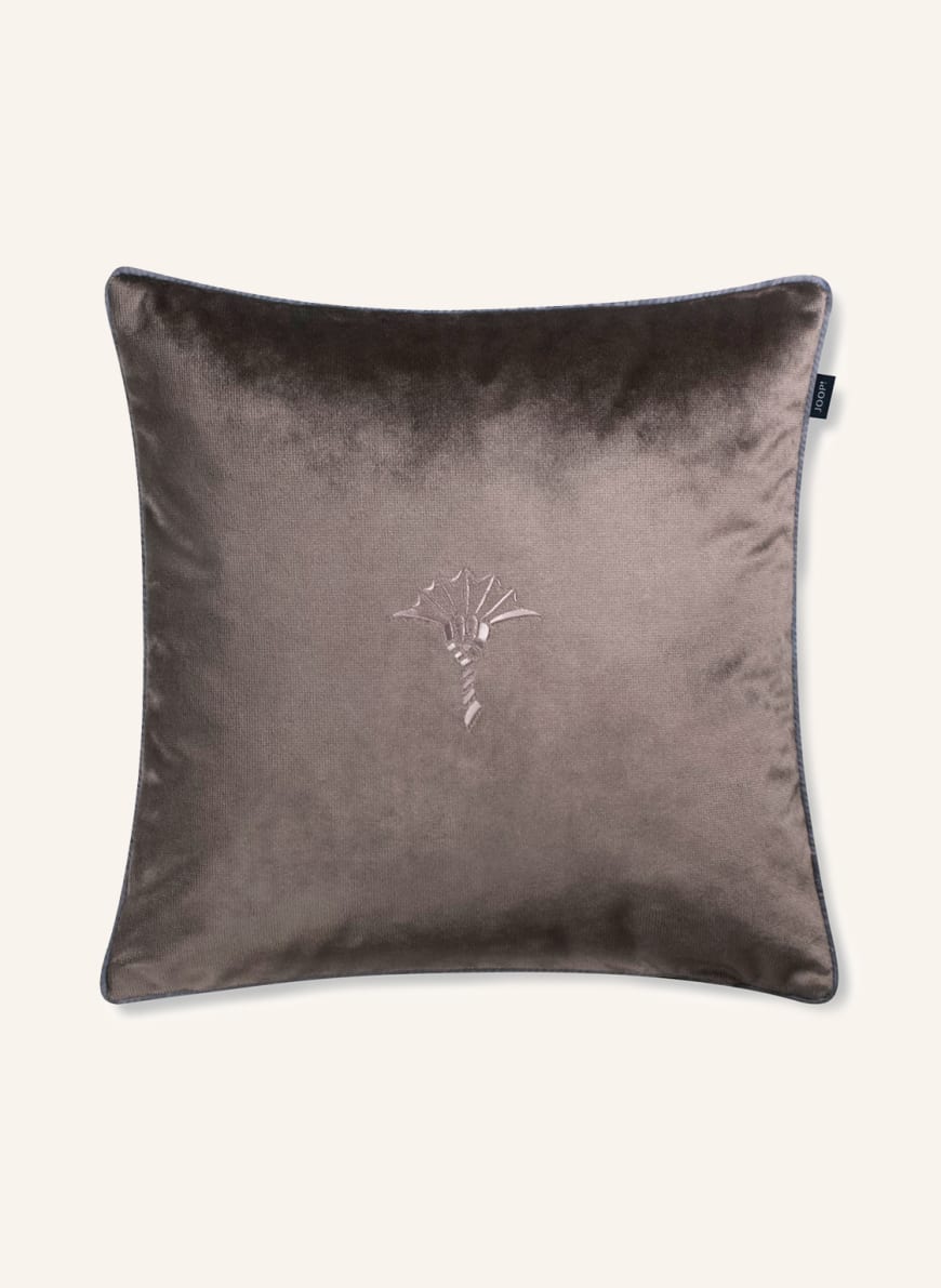 JOOP! Velvet decorative cushion cover STAGE, Color: DARK BROWN(Image 1)