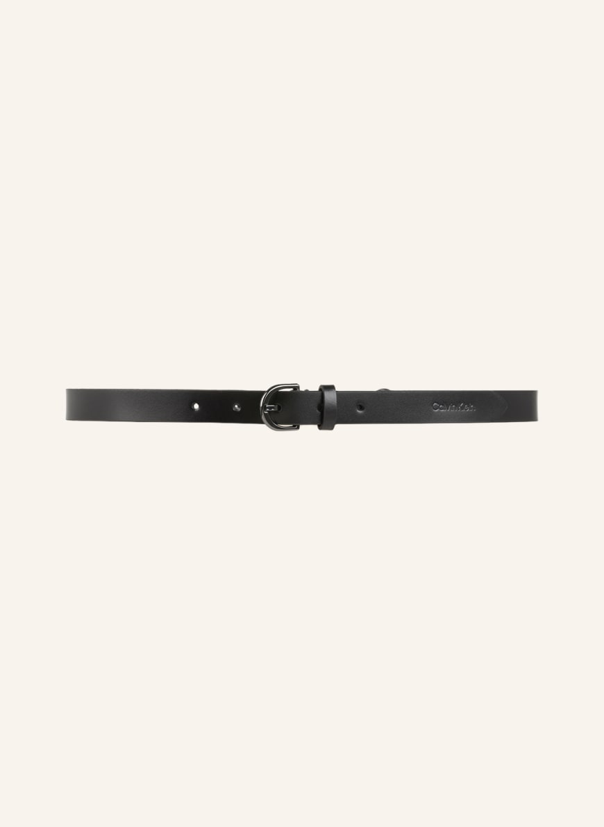 Calvin Klein Leather belt, Color: BLACK (Image 1)