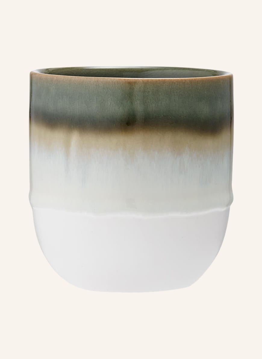 ladelle Set of 4 mugs, Color: DARK GREEN/ GREEN/ CREAM (Image 1)