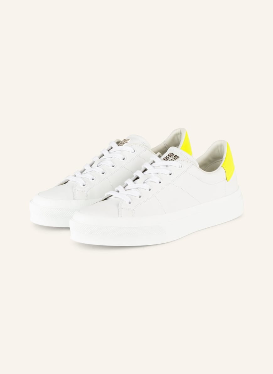 GIVENCHY Sneakers CITY in white/ neon yellow | Breuninger