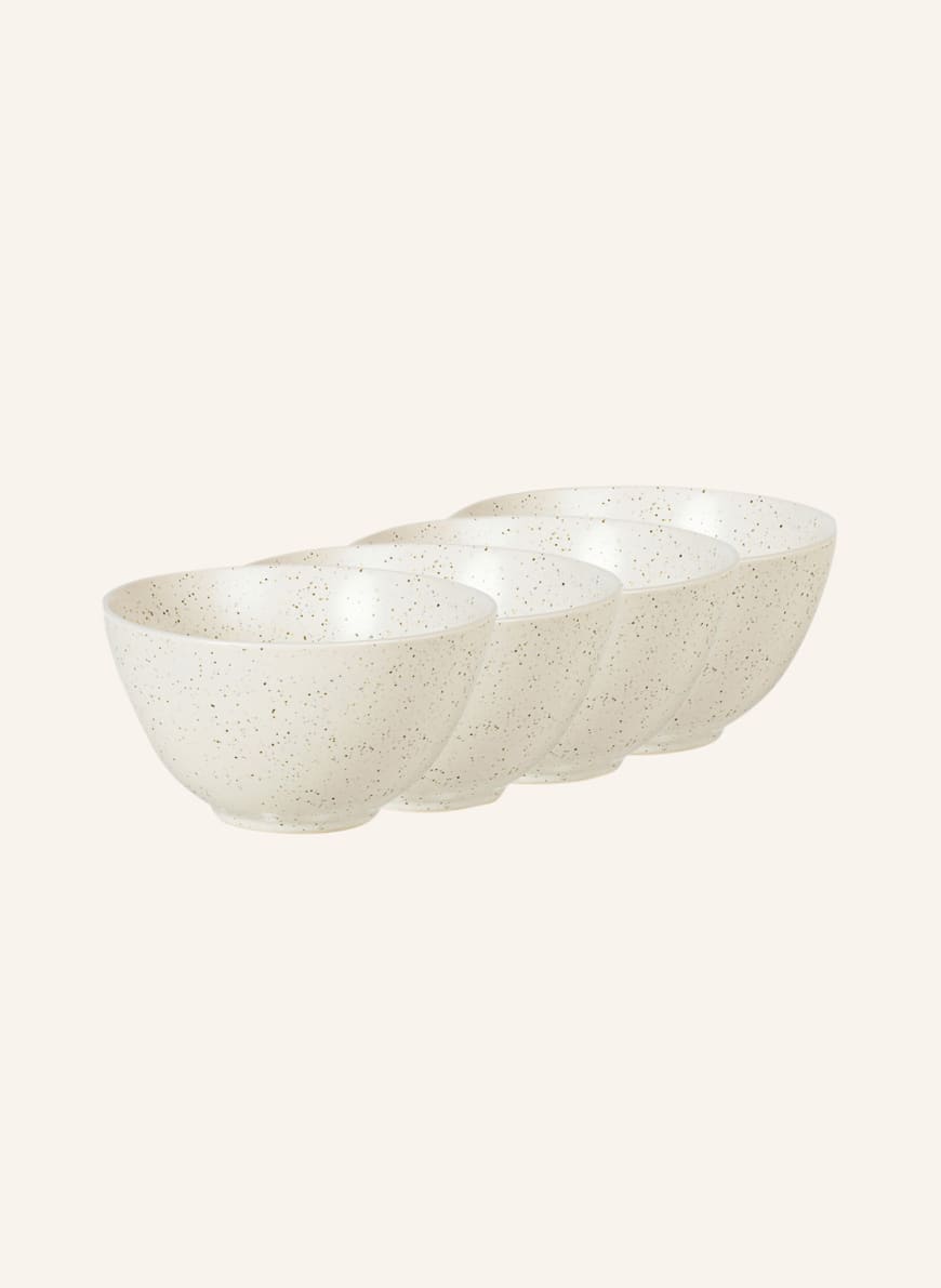 BROSTE COPENHAGEN Set of 4 bowls NORDIC VANILLA, Color: LIGHT YELLOW (Image 1)