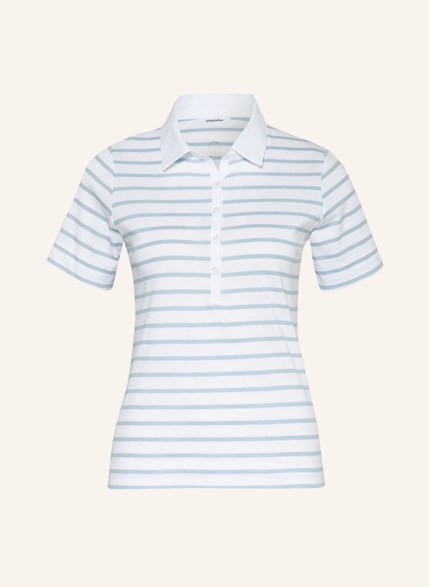 darling harbour Jersey polo shirt, Color: WHITE/ LIGHT BLUE(Image 1)