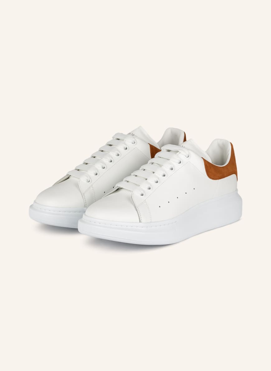 Alexander McQUEEN Sneakers, Color: WHITE/ COGNAC(Image 1)