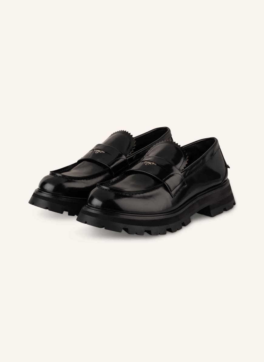 Alexander McQUEEN Penny loafers, Color: BLACK (Image 1)