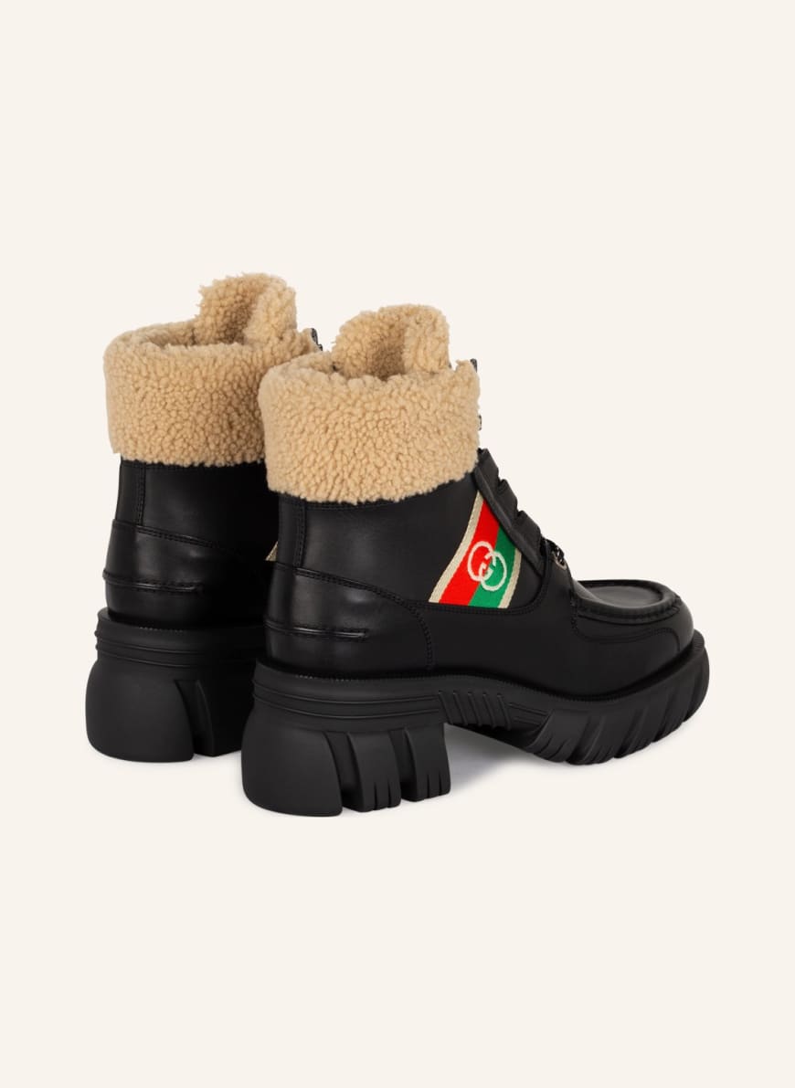 Gucci web discount boots