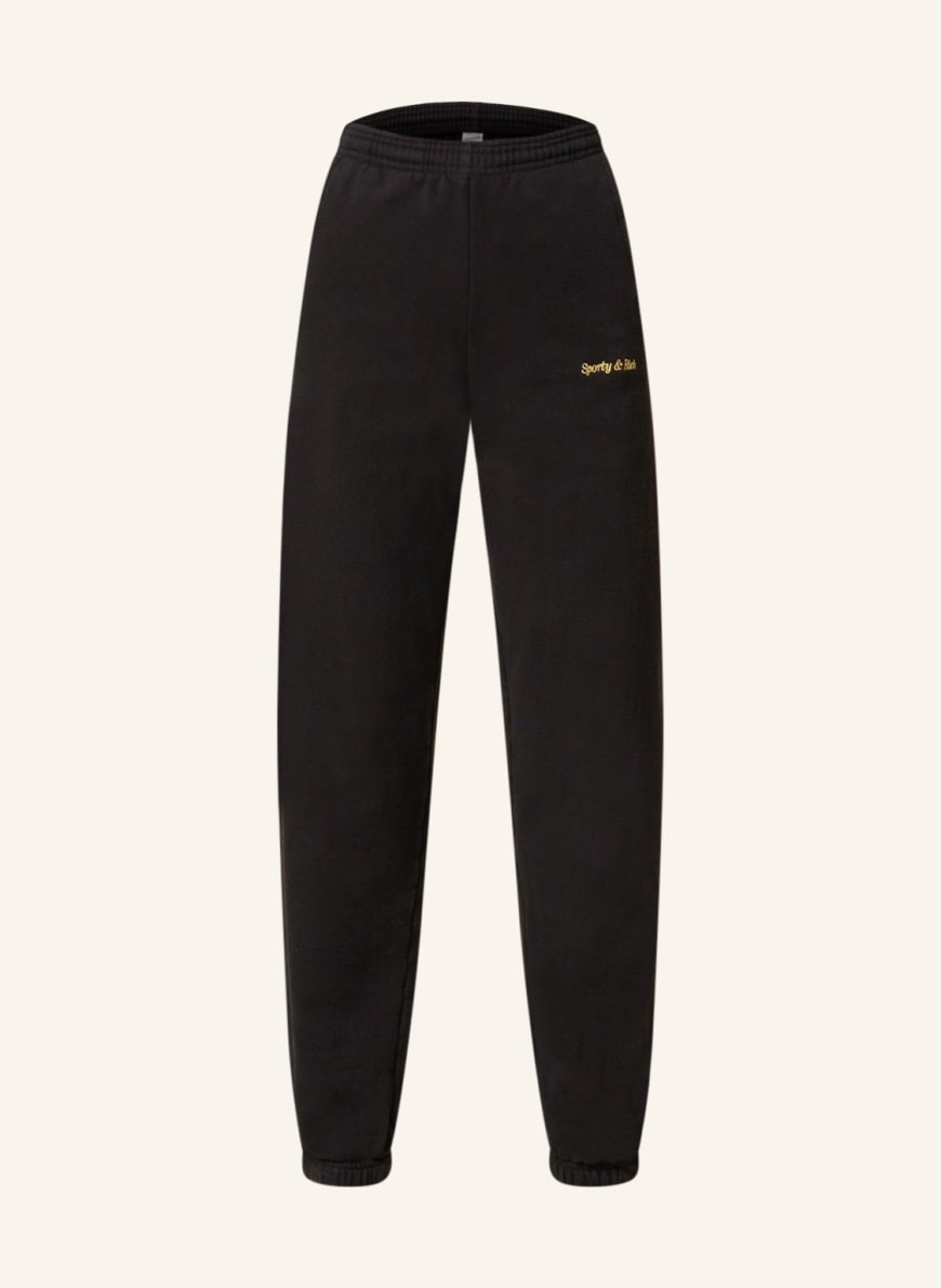 SPORTY & RICH Trousers in jogger style, Color: BLACK (Image 1)