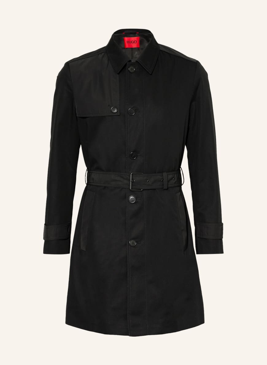 HUGO Trench coat MELTON , Color: BLACK(Image 1)