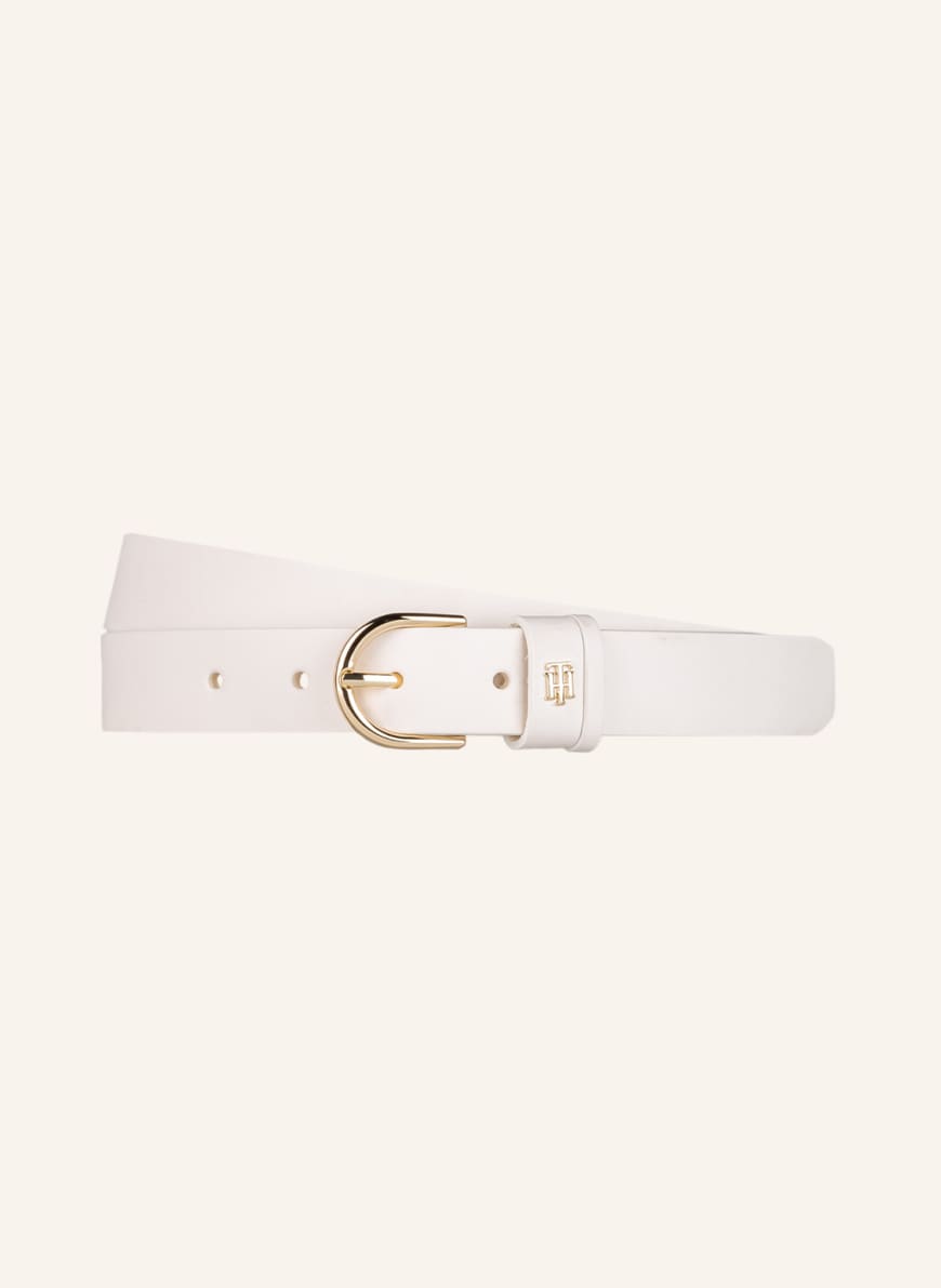 TOMMY HILFIGER Leather belt , Color: WHITE (Image 1)