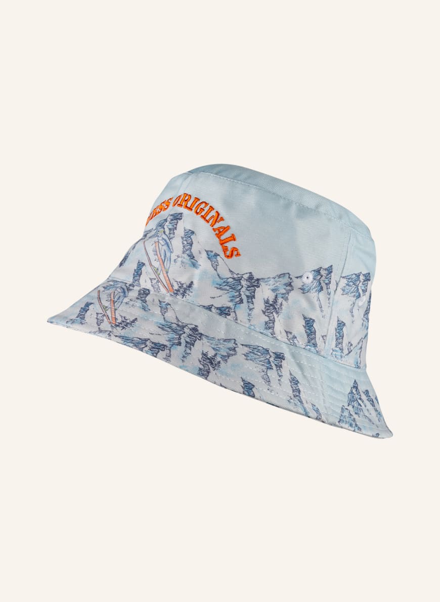 GUESS Bucket hat in light blue/ white 