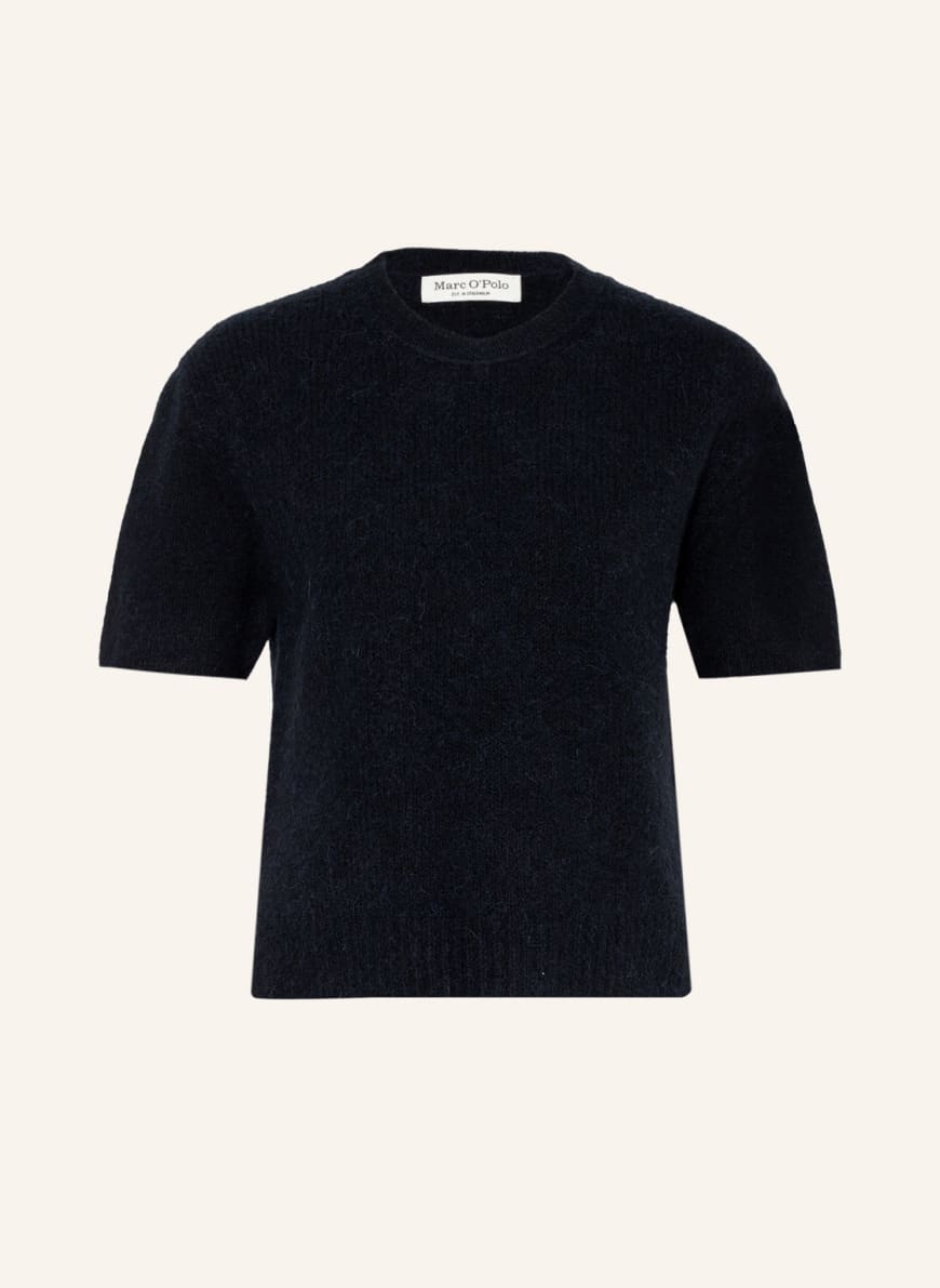 Marc O'Polo Knit shirt with alpaca, Color: DARK BLUE (Image 1)