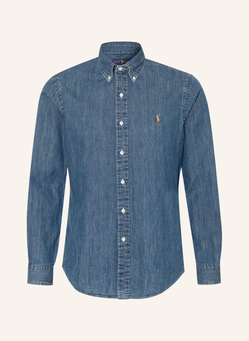 POLO RALPH LAUREN Denim shirt custom fit in blue | Breuninger