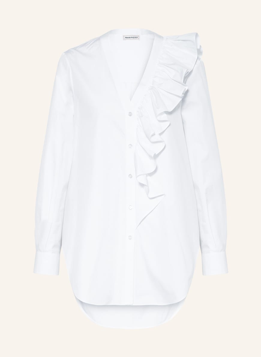 Alexander McQUEEN Blouse with frills, Color: WHITE (Image 1)