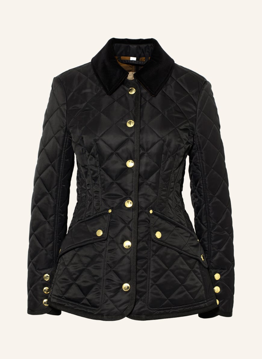 Burberry quilted shop jacket womens gold