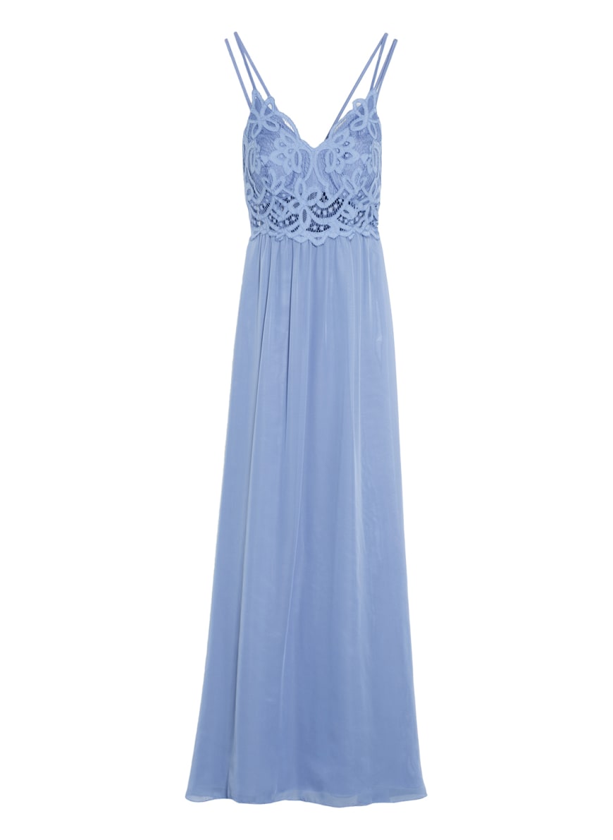 Suddenly Princess Evening dress with lace trim , Color: LIGHT BLUE (Image 1)