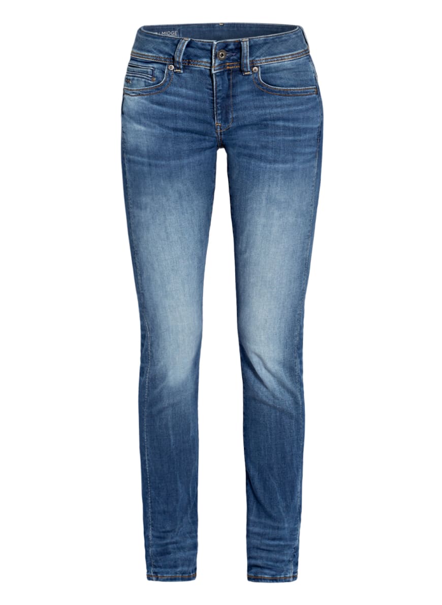G-Star RAW Straight jeans MIDGE SADDLE, Color: 6028 MEDIUM INDIGO AGED (Image 1)