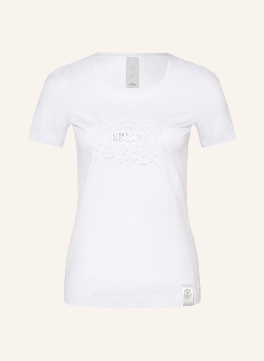 SPORTALM T-Shirt mit Schmucksteinbesatz, Farbe: WEISS (Bild 1)