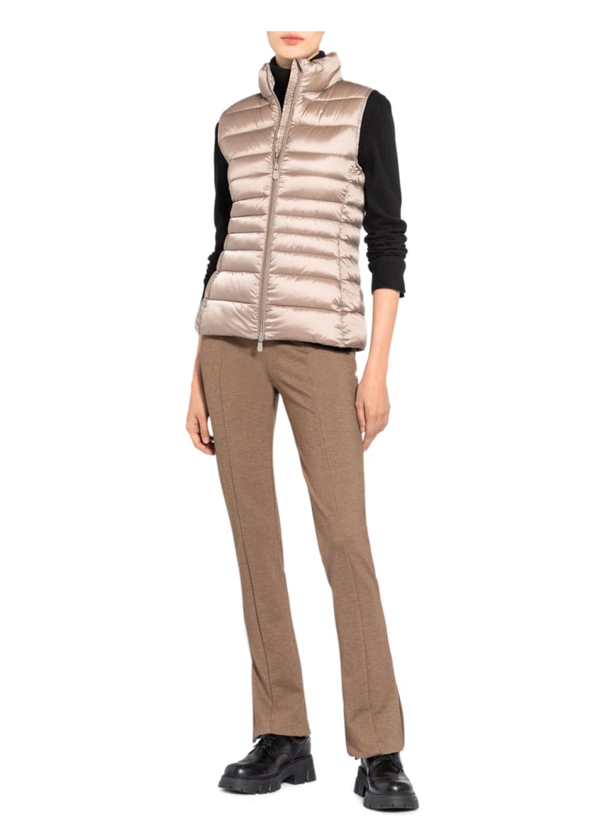 SAVE THE DUCK Quilted vest IRIS LYNN in taupe | Breuninger