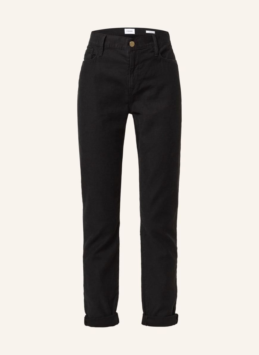 FRAME DENIM Straight Jeans LE GARCON, Farbe: WBL WASHED BLACK(Bild 1)