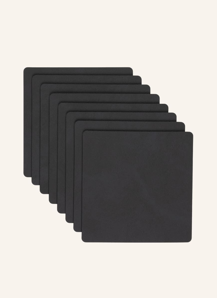 LINDDNA Set of 8 trivets, Color: BLACK (Image 1)