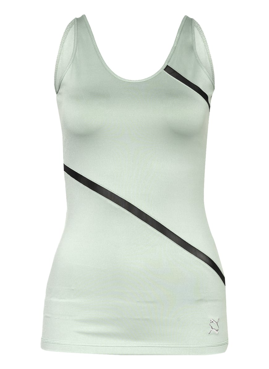 PUMA Tank top EXHALE with mesh insert in mint | Breuninger