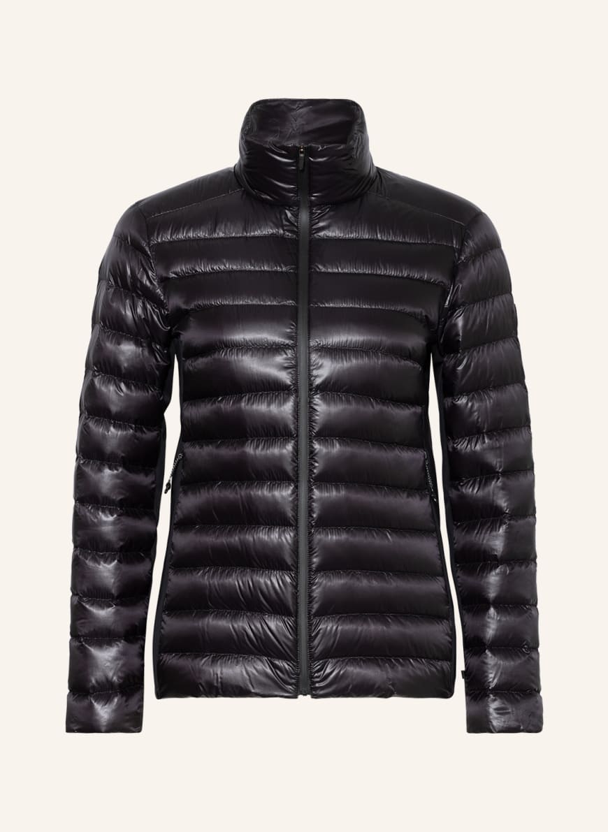 MONCLER Lightweight down jacket NADIR in mixed materials in black ...