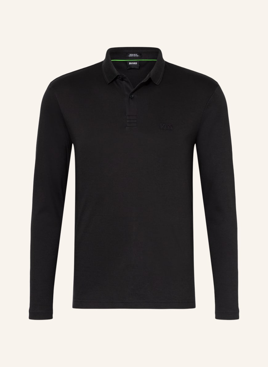 BOSS Jersey polo shirt PIROL regular fit, Color: BLACK (Image 1)